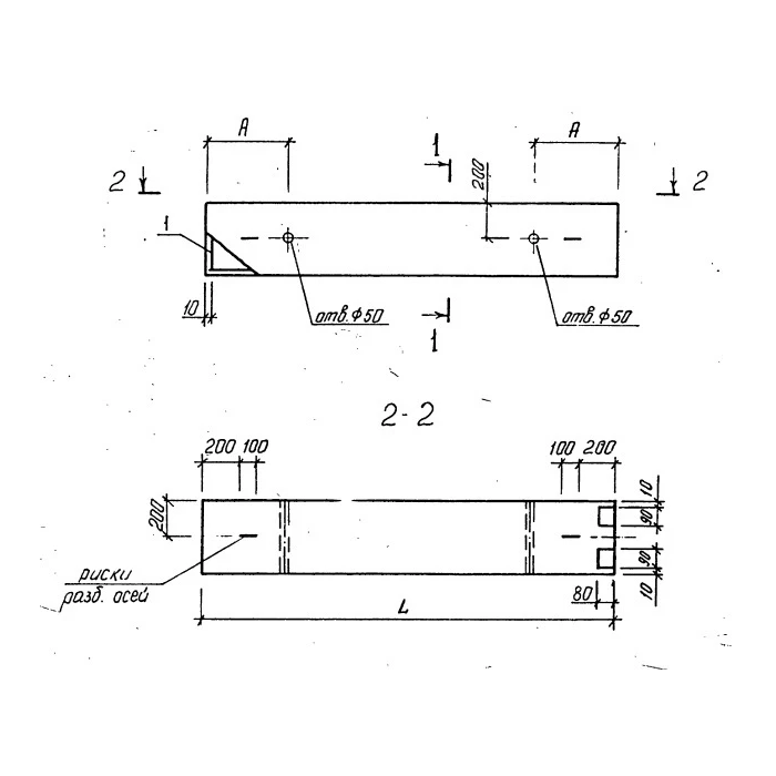 Колонна железобетонная 1КСО 60-00-3-40-00