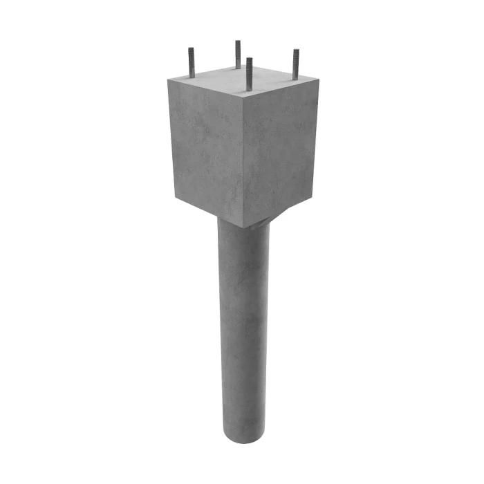 Фундамент серии 3.407.9-146 под стойки контактной сети ФСА-4-3